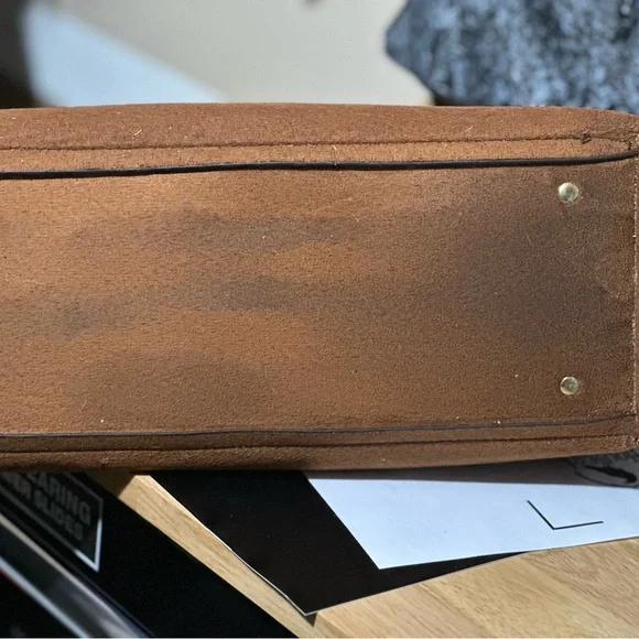 Elegant Brown Genuine Leather 3 pc Bag Set - Picture 10 of 12